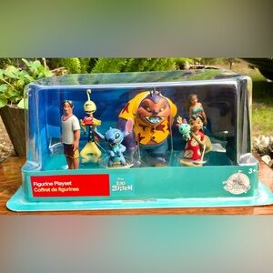 NEW Disney LILO & STITCH Figurine Playset Exclusive 6 Piece Collectible Toy Set